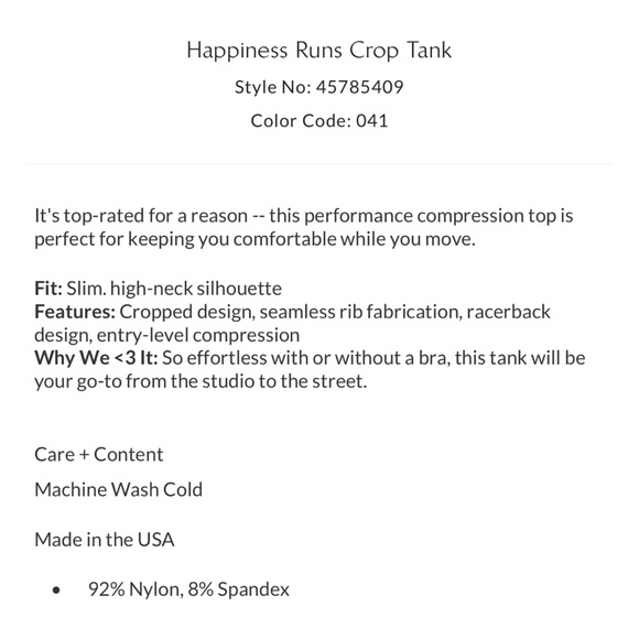 Free People Happiness Runs Crop Tank Size XS/S NWOT - Picture 6 of 13